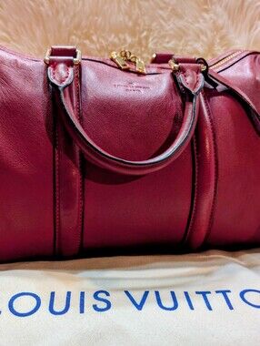 Louis Vuitton Burgundy Sophia Coppola Pm Speedy 30 W/Gold Hardware